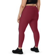 Load image into Gallery viewer, Legend Legacy Burgundy & Pink Leggings