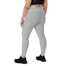 Load image into Gallery viewer, Legend Legacy Gray & White Leggings