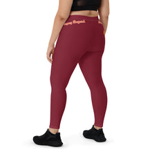 Load image into Gallery viewer, Legend Legacy Burgundy & Orange Leggings
