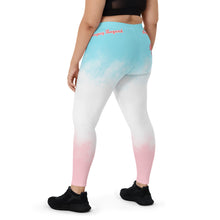 Load image into Gallery viewer, Legend Legacy Pink White & Blue Leggings