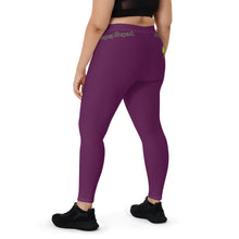 Load image into Gallery viewer, Purple & Green Leggings