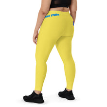 Load image into Gallery viewer, Closed Mouth's Don't Get Fed!!! Yellow Leggings