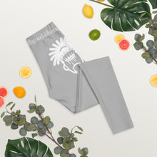 Load image into Gallery viewer, Legend Legacy Gray & White Leggings