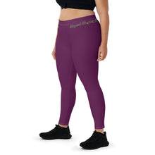 Load image into Gallery viewer, Purple & Green Leggings