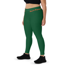 Load image into Gallery viewer, Green & Orange Leggings