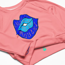 Load image into Gallery viewer, Closed Mouths Don't Get Fed!!! long-sleeve crop top