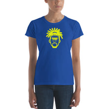 Load image into Gallery viewer, Legend Legacy Royal Blue & Yellow Women's short sleeve t-shirt
