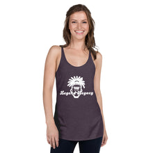 Load image into Gallery viewer, Women's White Racerback Tank