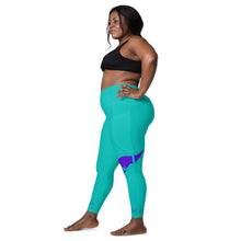 Load image into Gallery viewer, Charlotte NC Edition Crossover leggings with pockets