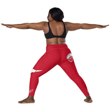 Load image into Gallery viewer, Red & White Onsite Legend Legacy Leggings with pockets