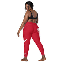 Load image into Gallery viewer, Red & White Onsite Legend Legacy Leggings with pockets