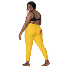 Load image into Gallery viewer, Legend Legacy Yellow & Red Leggings with pockets
