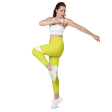 Load image into Gallery viewer, Starship & White Leggings with pockets
