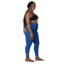 Load image into Gallery viewer, Blue & Orange Legend Legacy Leggings with pockets