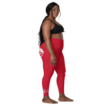 Load image into Gallery viewer, Red & White Onsite Legend Legacy Leggings with pockets