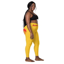 Load image into Gallery viewer, Legend Legacy Yellow & Red Leggings with pockets