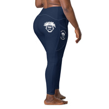 Load image into Gallery viewer, Navy Blue Leggings with pockets