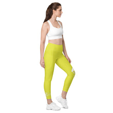 Load image into Gallery viewer, Starship & White Leggings with pockets