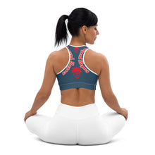 Load image into Gallery viewer, Legend Legacy Arapawa & Red Sports bra