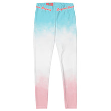 Load image into Gallery viewer, Legend Legacy Pink White &amp; Blue Leggings
