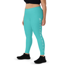 Load image into Gallery viewer, Legend Legacy Dark Turquoise Leggings
