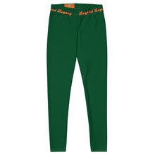 Load image into Gallery viewer, Green &amp; Orange Leggings
