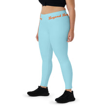 Load image into Gallery viewer, Blizzard Blue &amp; Orange Leggings
