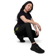 Black & Yellow Leggings with pockets
