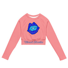 Load image into Gallery viewer, Closed Mouths Don't Get Fed!!! long-sleeve crop top
