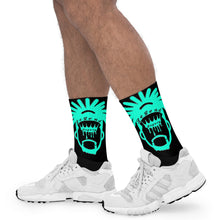 Load image into Gallery viewer, Legend Legacy Black &amp; Seamist Green Socks
