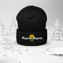 Load image into Gallery viewer, Legend Legacy Yellow &amp; White Cuffed Beanie
