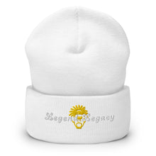 Load image into Gallery viewer, Legend Legacy Yellow &amp; White Cuffed Beanie
