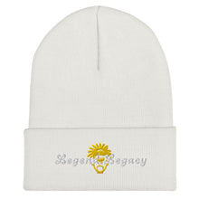 Load image into Gallery viewer, Legend Legacy Yellow &amp; White Cuffed Beanie

