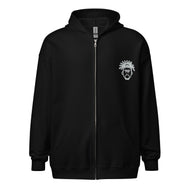 Unisex Gray zip hoodie