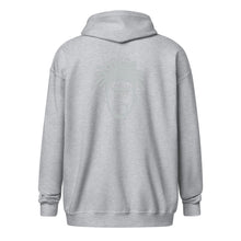 Load image into Gallery viewer, Unisex Gray zip hoodie
