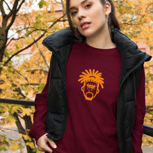 Load image into Gallery viewer, Legend Legacy Burgundy &amp; Orange Long Sleeve Tee
