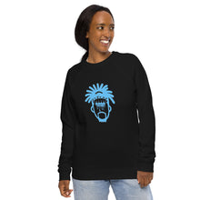 Load image into Gallery viewer, Legend Legacy Women's Baby Blue Organic Raglan Sweatshirt
