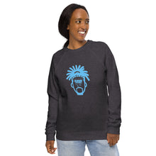 Load image into Gallery viewer, Legend Legacy Women's Baby Blue Organic Raglan Sweatshirt
