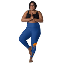 Load image into Gallery viewer, Blue &amp; Orange Legend Legacy Leggings with pockets
