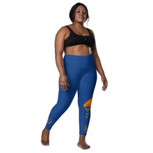Load image into Gallery viewer, Blue &amp; Orange Legend Legacy Leggings with pockets
