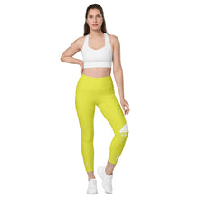 Load image into Gallery viewer, Starship &amp; White Leggings with pockets
