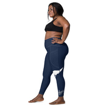 Load image into Gallery viewer, Navy Onsite Legend Legacy Leggings with pockets
