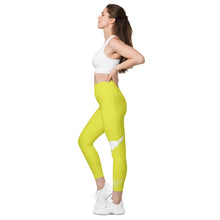 Load image into Gallery viewer, Starship &amp; White Leggings with pockets
