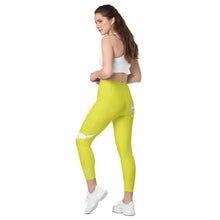 Load image into Gallery viewer, Starship &amp; White Leggings with pockets
