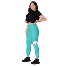 Load image into Gallery viewer, Onsite Legend Legacy Sea Green Leggings with pockets
