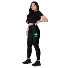 Load image into Gallery viewer, Legend Legacy Sea Green Leggings with pockets
