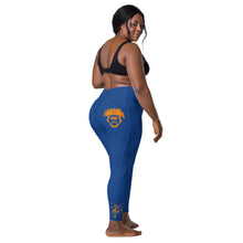 Load image into Gallery viewer, Blue &amp; Orange Legend Legacy Leggings with pockets
