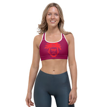 Load image into Gallery viewer, Legend Legacy Burgundy &amp; Red Sports bra
