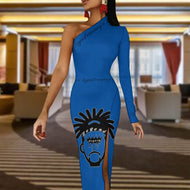 Legend Legacy Half Sleeve Slit Dress